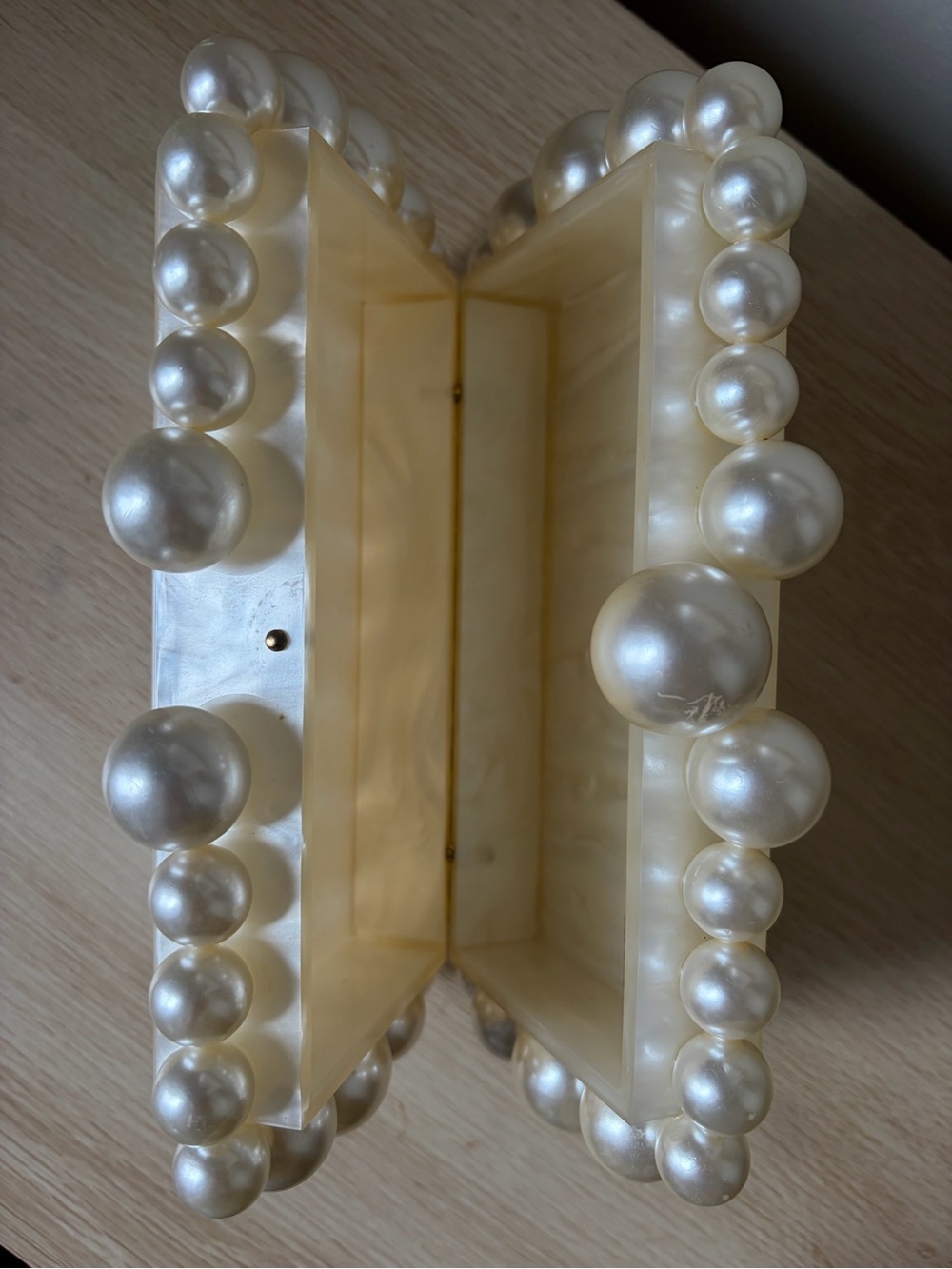Cult Gaia Eos Box Clutch in Pearl - Picture 11 of 16